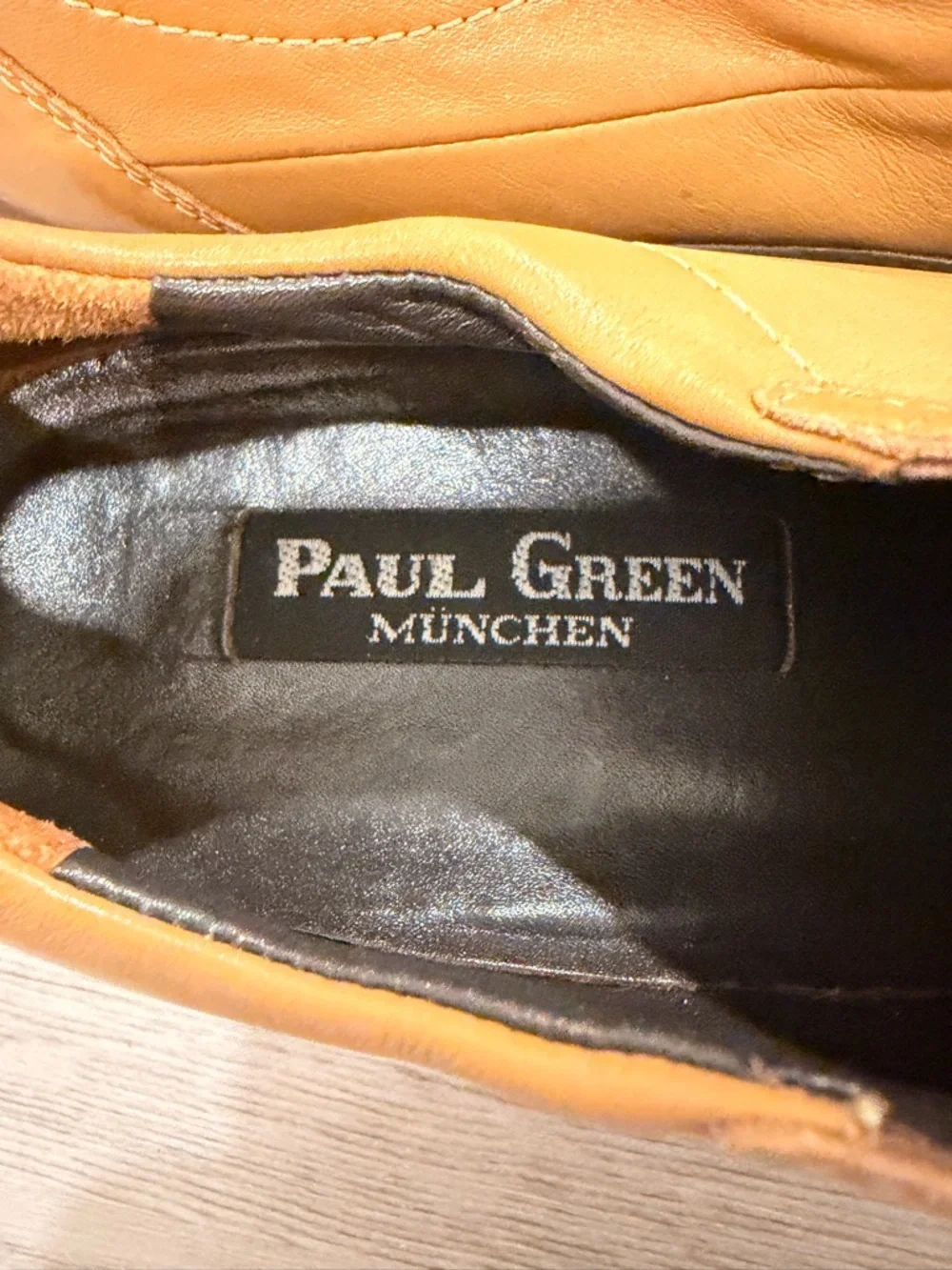 Paul Green Munchen Leather Slip On Women's Driving Loafer Size 7 - Picture 10 of 12